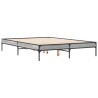 Cadre de lit sans matelas sonoma gris 140x190 cm 