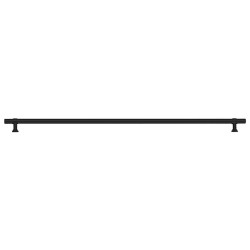 Poignées d'armoire 5 pcs noir 480 mm acier inoxydable 