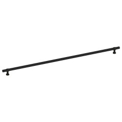 Poignées d'armoire 5 pcs noir 480 mm acier inoxydable 