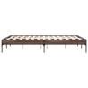 Cadre de lit sans matelas chêne marron 140x190 cm 