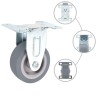 16 pcs Roulettes fixes 50 mm 