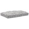 Coussin de palettegris clair 120x80x12 cm en tissu 
