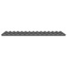 Cadre de lit sans matelas gris 90x200 cm bois de pin massif 