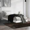 Cadre de lit sans matelas blanc 75x190 cm bois d'ingénierie 