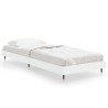 Cadre de lit sans matelas blanc 75x190 cm bois d'ingénierie 