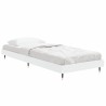 Cadre de lit sans matelas blanc 75x190 cm bois d'ingénierie 