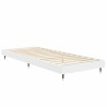Cadre de lit sans matelas blanc 75x190 cm bois d'ingénierie 