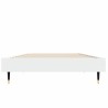Cadre de lit sans matelas blanc 75x190 cm bois d'ingénierie 