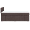 Sommier à lattes de lit avec matelas Marron foncé 90x200 cm 