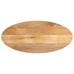 Dessus de table 140x50x3,8 cm ovale bois massif de manguier 