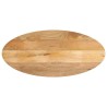 Dessus de table 140x50x3,8 cm ovale bois massif de manguier 