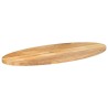 Dessus de table 140x50x3,8 cm ovale bois massif de manguier 
