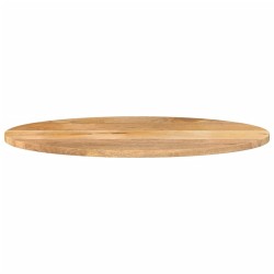 Dessus de table 140x50x3,8 cm ovale bois massif de manguier 