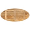 Dessus de table 140x50x3,8 cm ovale bois massif de manguier 
