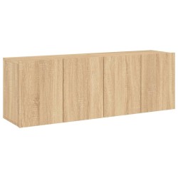 Meubles TV muraux 2 pcs chêne sonoma 60x30x41 cm 