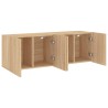 Meubles TV muraux 2 pcs chêne sonoma 60x30x41 cm 