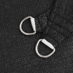 Voile d'ombrage 160 g/m² Noir 3x3x3 m PEHD 