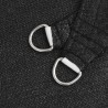 Voile d'ombrage 160 g/m² Noir 3x3x3 m PEHD 