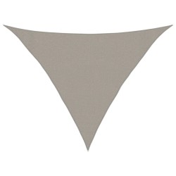 Voile d'ombrage 160 g/m² triangulaire gris clair 3x3x4,2 m PEHD 