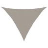 Voile d'ombrage 160 g/m² triangulaire gris clair 3x3x4,2 m PEHD 