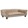 Lit pour chien cappuccino 95x55x30 cm similicuir 