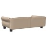 Lit pour chien cappuccino 95x55x30 cm similicuir 