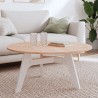 Dessus de table Ø90x1,5 cm rond bois massif de hêtre 