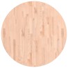 Dessus de table Ø90x1,5 cm rond bois massif de hêtre 