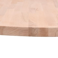 Dessus de table Ø90x1,5 cm rond bois massif de hêtre 