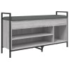 Banc à chaussures sonoma gris 105,5x32x57,5cm bois d'ingénierie 