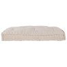 Coussin de canapé sur paletteen tissu crème 