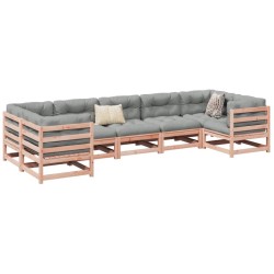 Salon de jardin 7 pcs bois massif sapin de douglas 