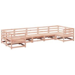 Salon de jardin 7 pcs bois massif sapin de douglas 