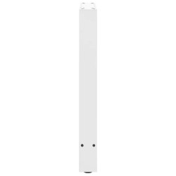 Pieds de table à manger Blanc 2 pièces 60 x (72-73) cm Acier 