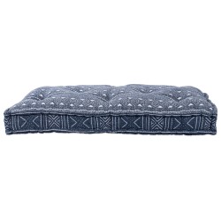 Coussin de paletteIndigo 120x80x12 cm en tissu 