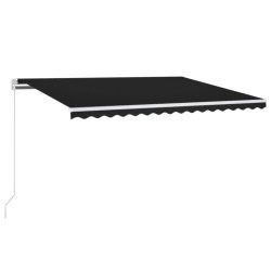Auvent manuel rétractable 400x350 cm Anthracite 