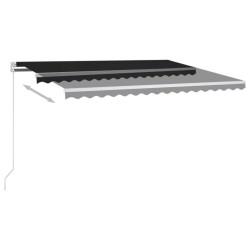 Auvent manuel rétractable 400x350 cm Anthracite 