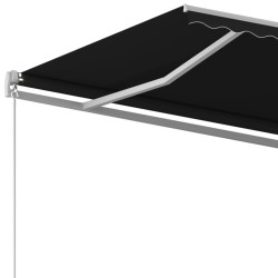 Auvent manuel rétractable 400x350 cm Anthracite 