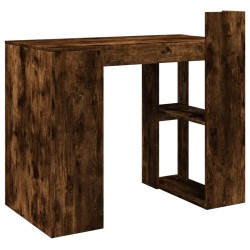 Bureau chêne fumé 103,5x56,5x94 cm bois d'ingénierie 