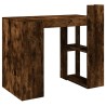 Bureau chêne fumé 103,5x56,5x94 cm bois d'ingénierie 