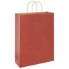 Sacs en papier 250 pcs avec poignées rouge 32x12x42 cm 