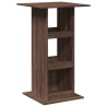 Table de bar avec rangement chêne marron bois d’ingénierie 