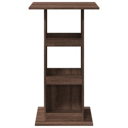Table de bar avec rangement chêne marron bois d’ingénierie 