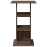 Table de bar avec rangement chêne marron bois d’ingénierie 