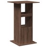 Table de bar avec rangement chêne marron bois d’ingénierie 