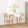 Chaises à manger coussins 2 pcs bois massif caoutchouc 