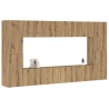 Ensemble de meuble TV mural 8 pcs chêne artisanal 
