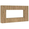 Ensemble de meuble TV mural 8 pcs chêne artisanal 
