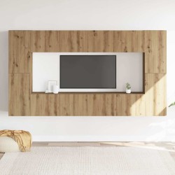 Ensemble de meuble TV mural 8 pcs chêne artisanal 