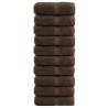 Serviettes de visage de qualité supérieure SOLUND 10 pcs marron 